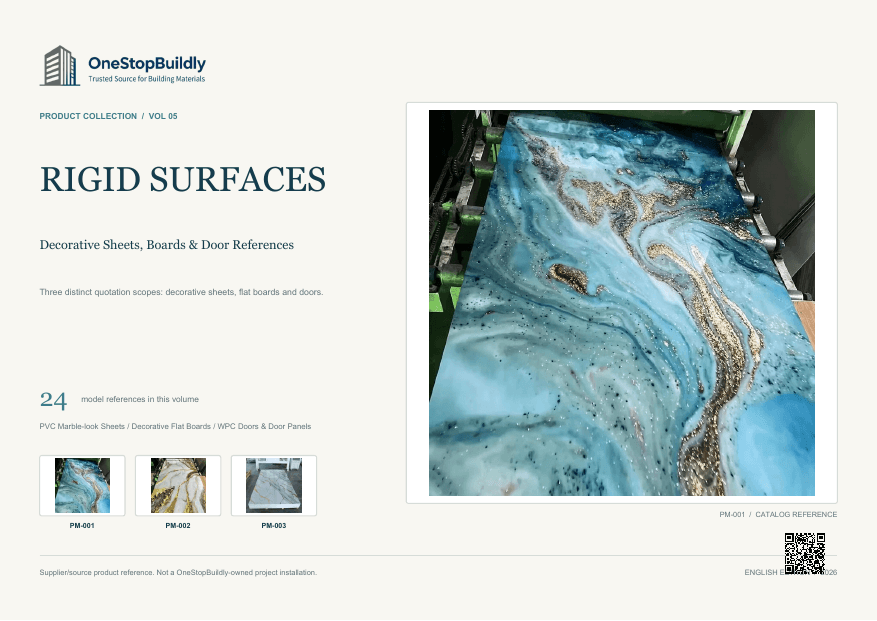 RIGID SURFACES: Decorative Sheets, Boards & Door References catalog cover