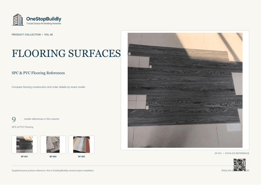 FLOORING SURFACES: SPC & PVC Flooring References catalog cover