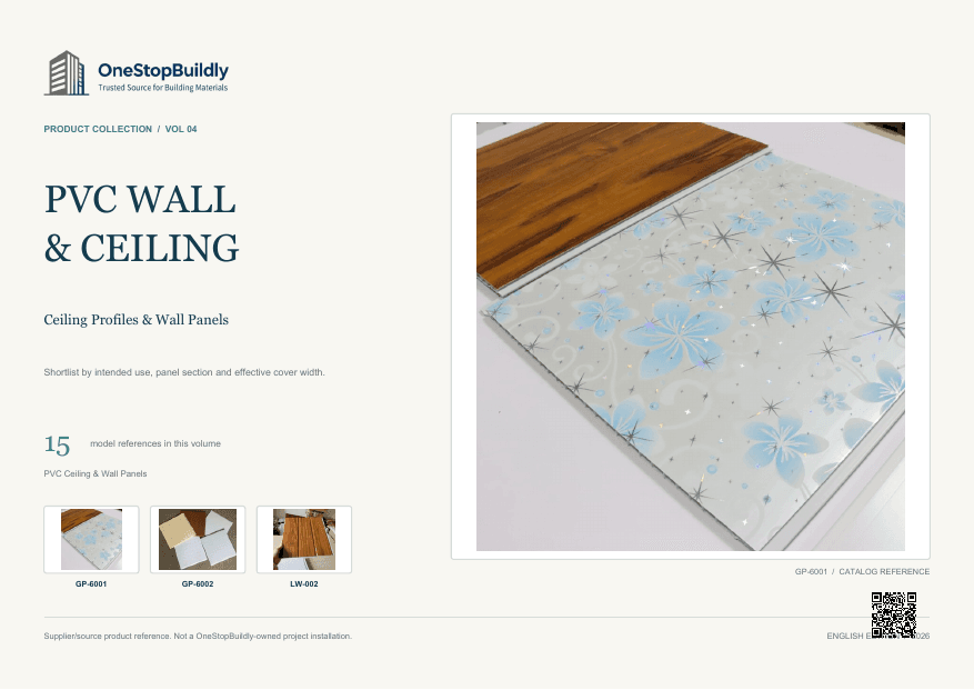 PVC WALL & CEILING: Ceiling Profiles & Wall Panels catalog cover